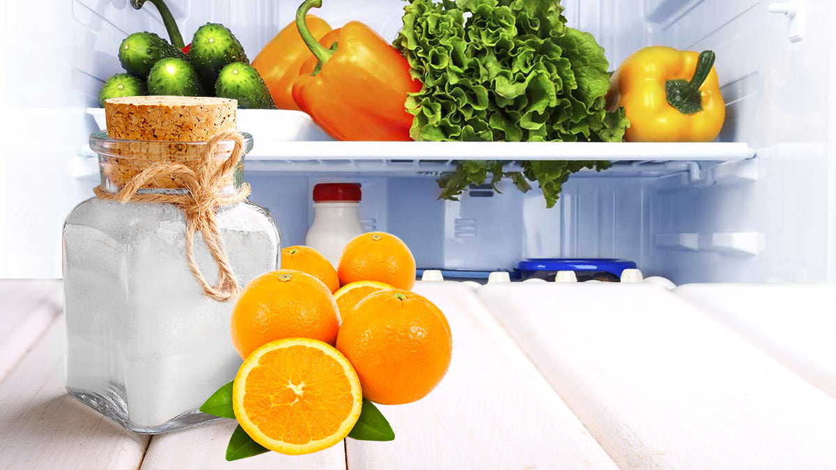 How to Make Homemade Fridge Deodorizer with Orange Essential Oil