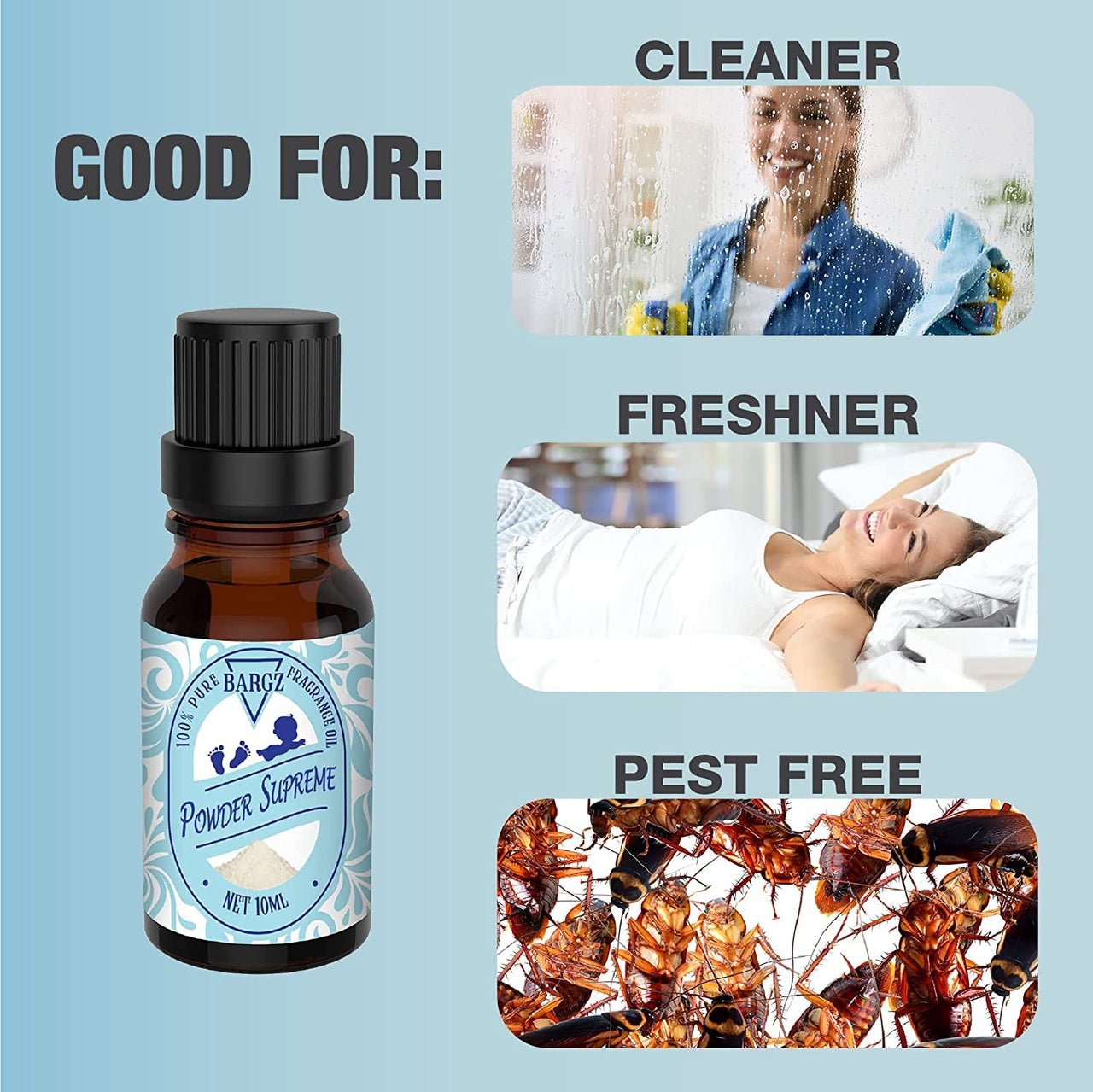 Bargz Powder Supreme Perfume Fragrance Oil - 0.33oz / 10ml