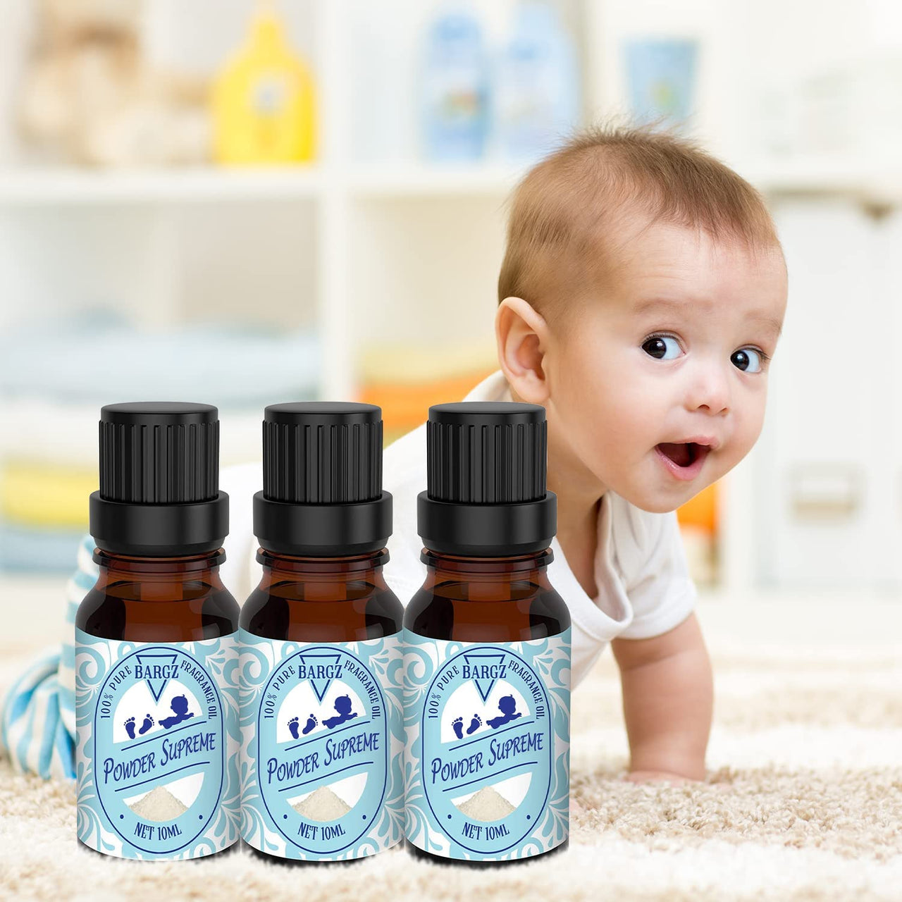 Bargz Powder Supreme Perfume Fragrance Oil - 0.33oz / 10ml