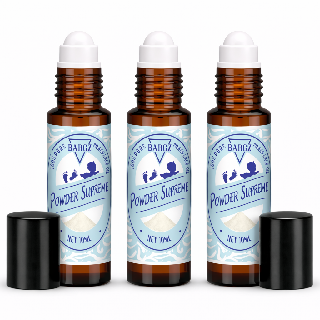 Bargz Baby Powder Supreme Perfume Fragrance Oil - 0.33oz / 10ml Roller Bottle