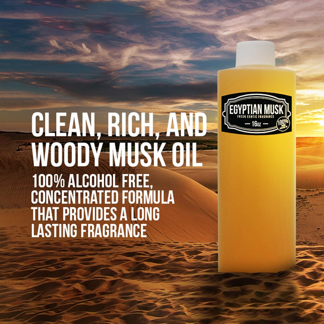 Bargz Light Brown Egyptian Musk Body Oil Scented Fragrance Perfume for Men and Women