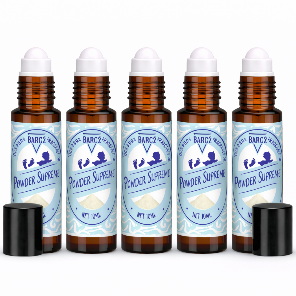 Bargz Baby Powder Supreme Perfume Fragrance Oil - 0.33oz / 10ml Roller Bottle