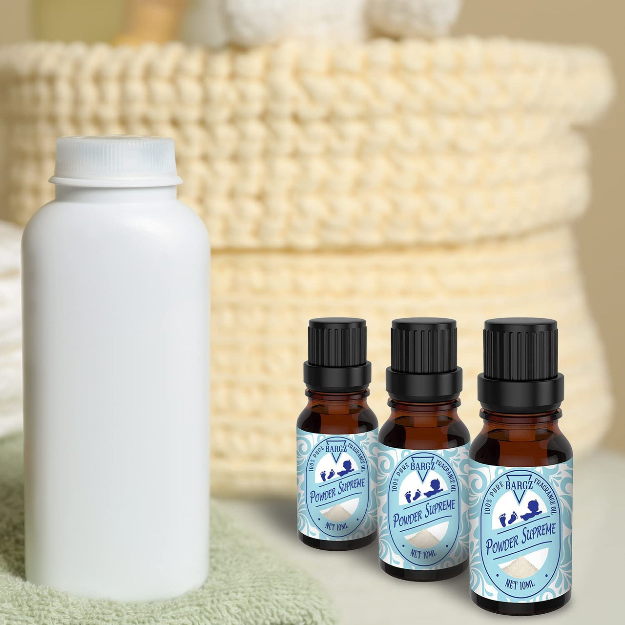 Bargz Powder Supreme Perfume Fragrance Oil - 0.33oz / 10ml