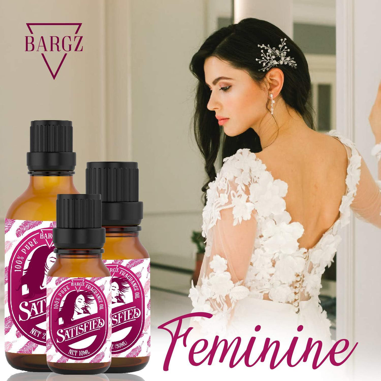 Bargz Satisfied Fragrance Oil for Women - 10ml (0.33oz) (Floral)