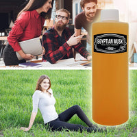 Bargz Light Brown Egyptian Musk Body Oil Scented Fragrance Perfume for Men and Women