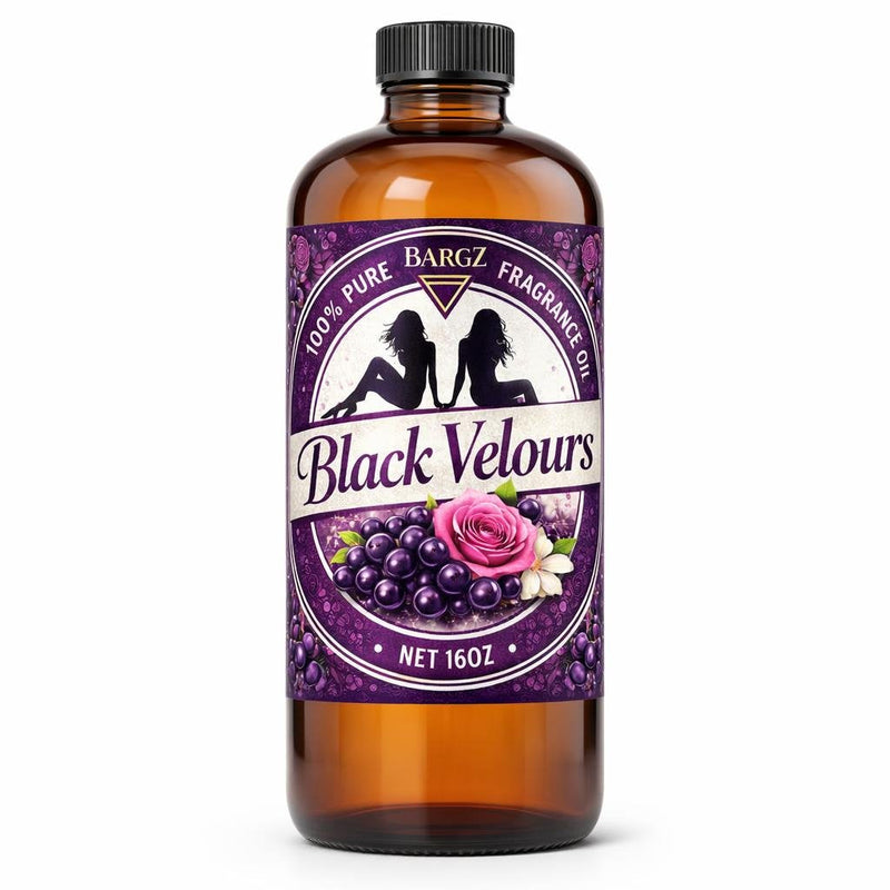 Bargz Black Velours Fragrance Oil - 16oz Full Size Bottle