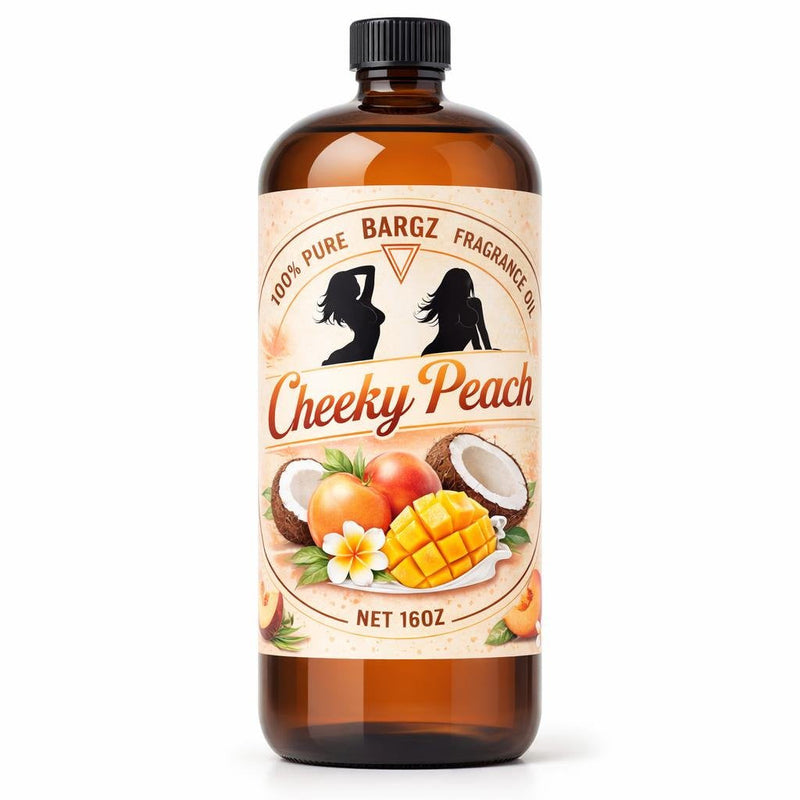 Bargz Cheeky Peach Fragrance Oil - 16oz Full Size Bottle