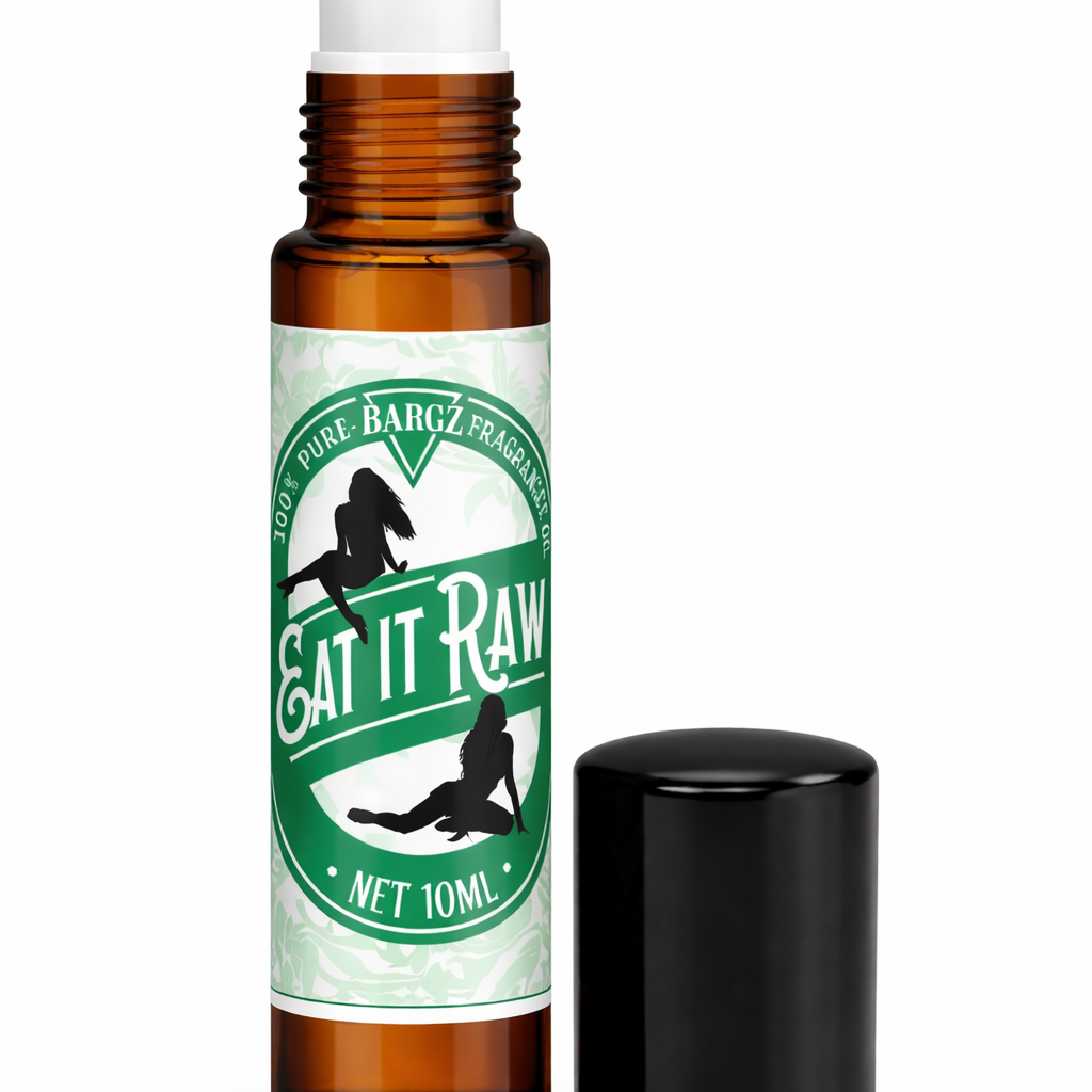 Bargz Eat It Raw Fragrance Perfume Oil, Mature Fruity Scent with Sweet Awakening Effect - Roll on Bottle
