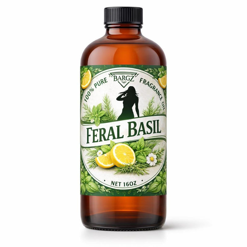 Bargz Feral Basil Fragrance Oil - 16oz Full Size Bottle