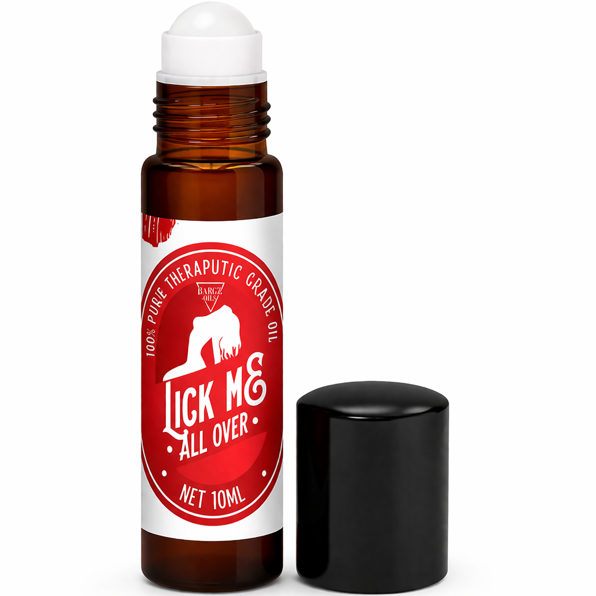 Bargz Lick Me All Over Perfume Oil, Exotic Fragrance, Lovely Raspberry And Melon Aromas With A Touch Of Vanilla - Roll on Bottle