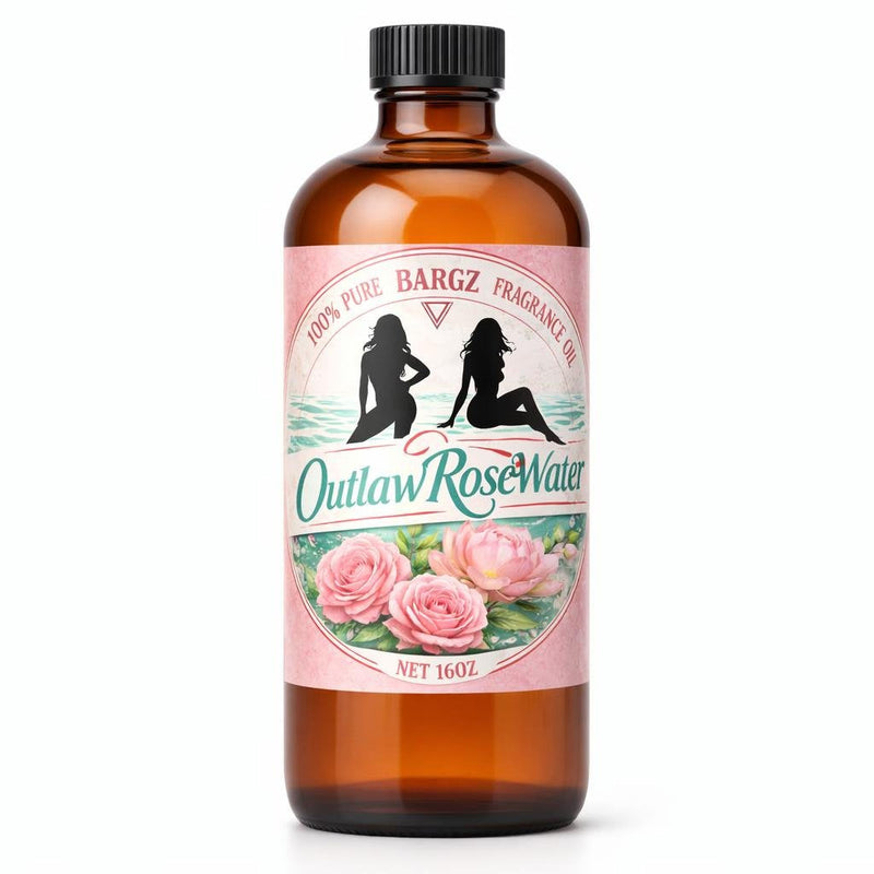 Bargz Outlaw Rosewater Fragrance Oil - 16oz Full Size Bottle
