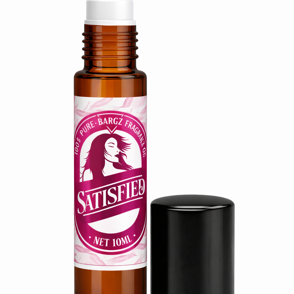 Bargz Satisfied Fragrance Oil for Women - 10ml (0.33oz) (Floral) Roller Bottle