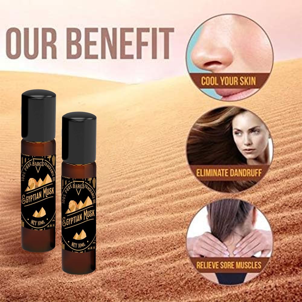Bargz Natural Egyptian Musk Oil Bottle 0.33oz/10ml