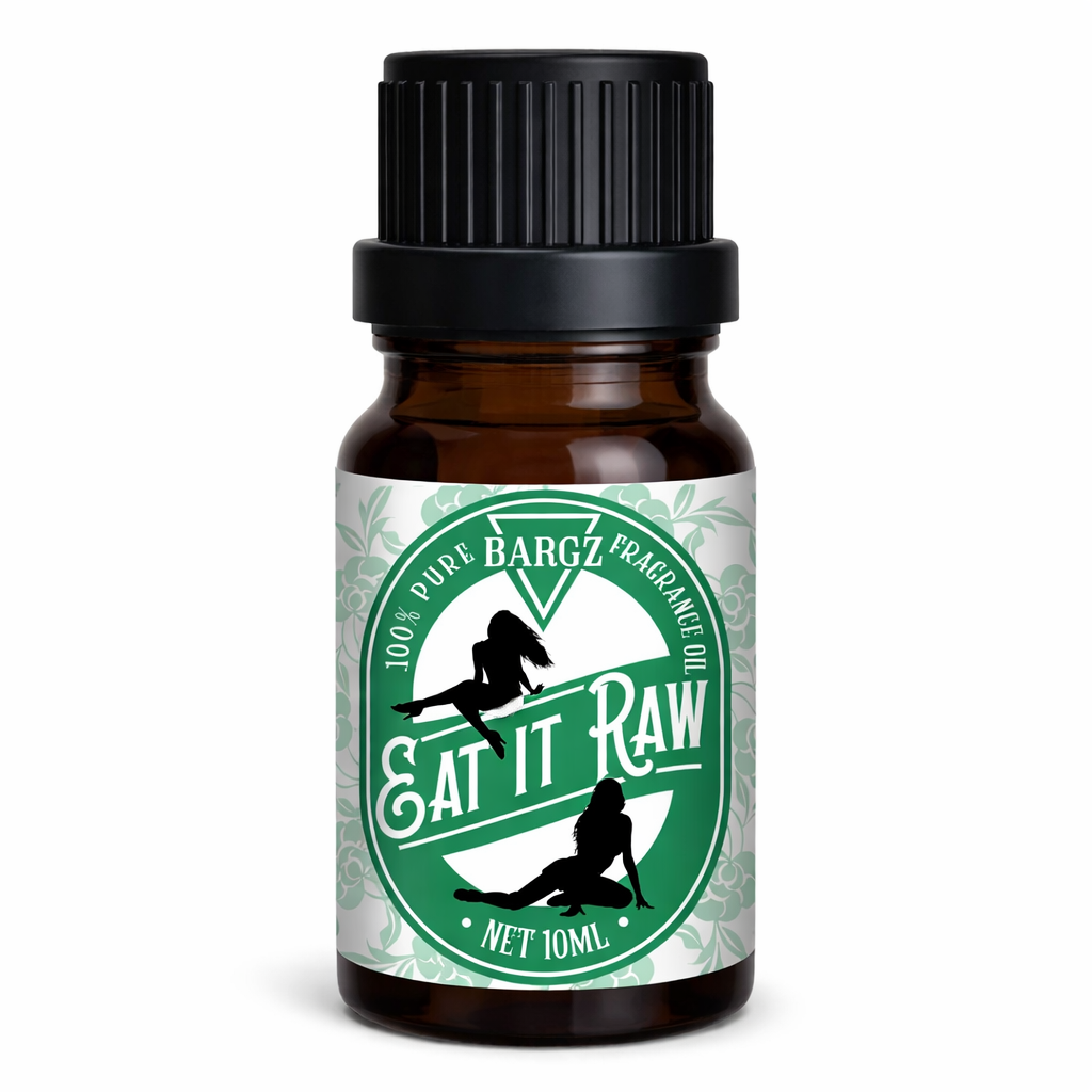 Bargz Eat It Raw Fragrance Perfume Oil, Mature Fruity Scent with Sweet Awakening Effect - Flat Cap (10 ML)