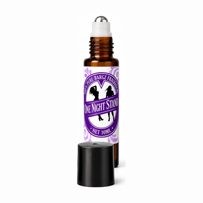 Bargz One Night Stand Perfume Oil with Glass Amber Bottle Organic French Sweet and Musky Fragrance