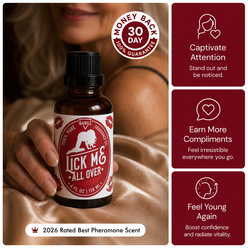 Bargz Lick Me All Over Perfume Oil, Exotic Fragrance (4oz/16oz)