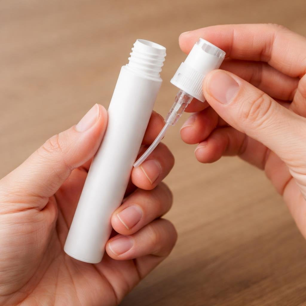 Pen Spray Bottle, White, 1/3 oz (1 Dozen)