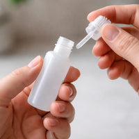 Small 3cc HDPE Plastic Bottles with Plugs (1 Dozen)
