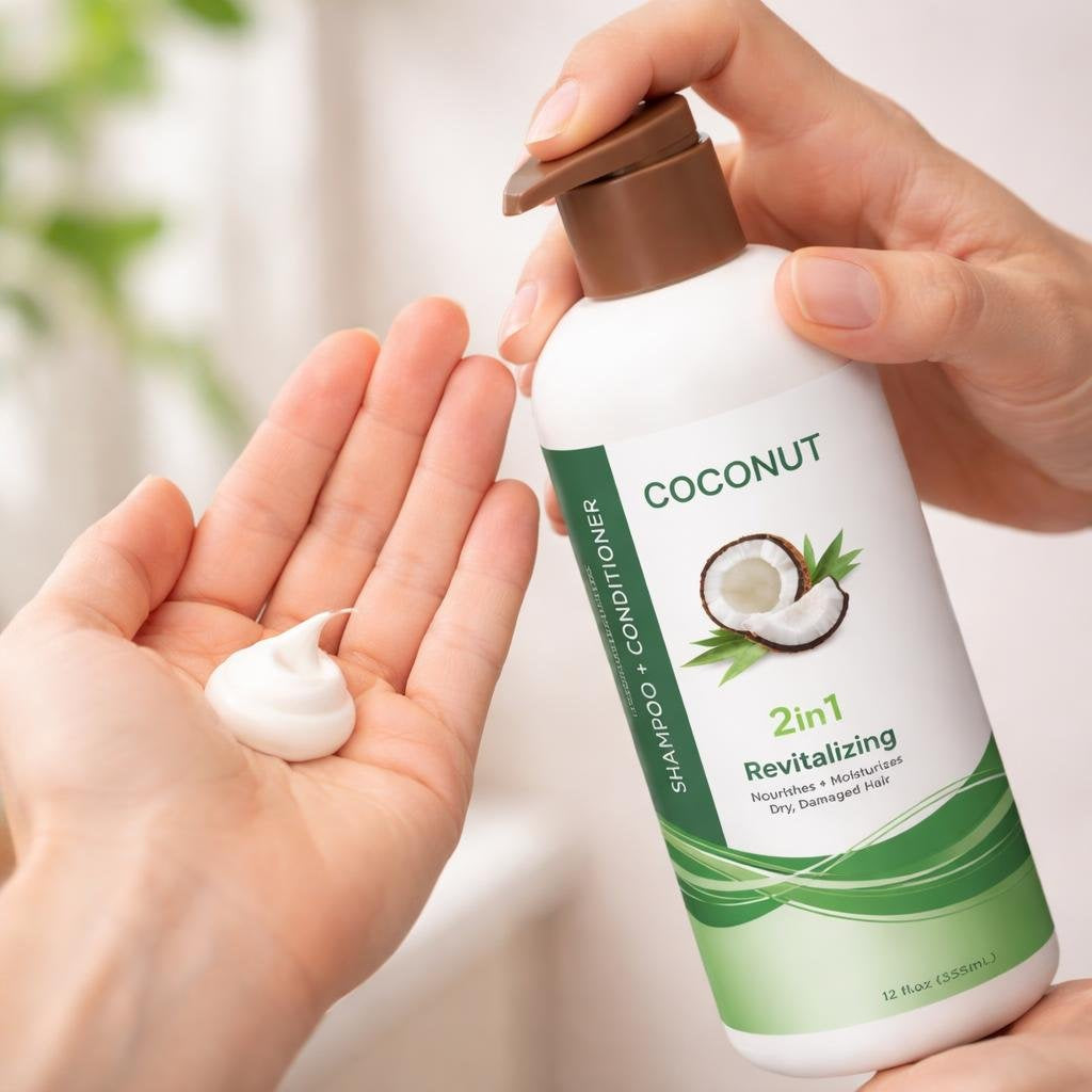 Coconut Shampoo and Conditioner 2 in 1 (16.0 oz)