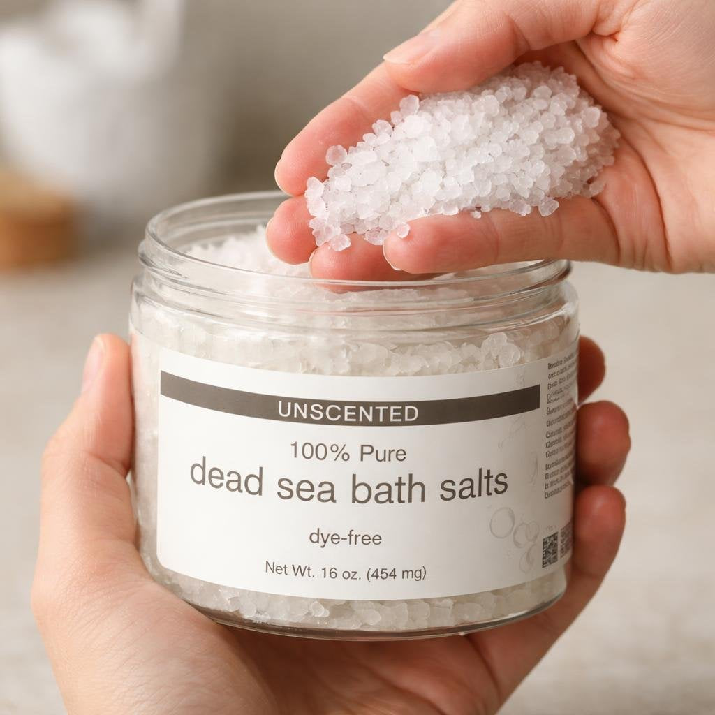 Natural Dead Sea Bath Salt (1 Pound)