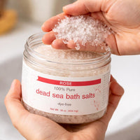 Rose Bath Salt, Dead Sea (1 Pound)