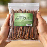 Licorice Root Chew Sticks, Peppermint (1 Pound)