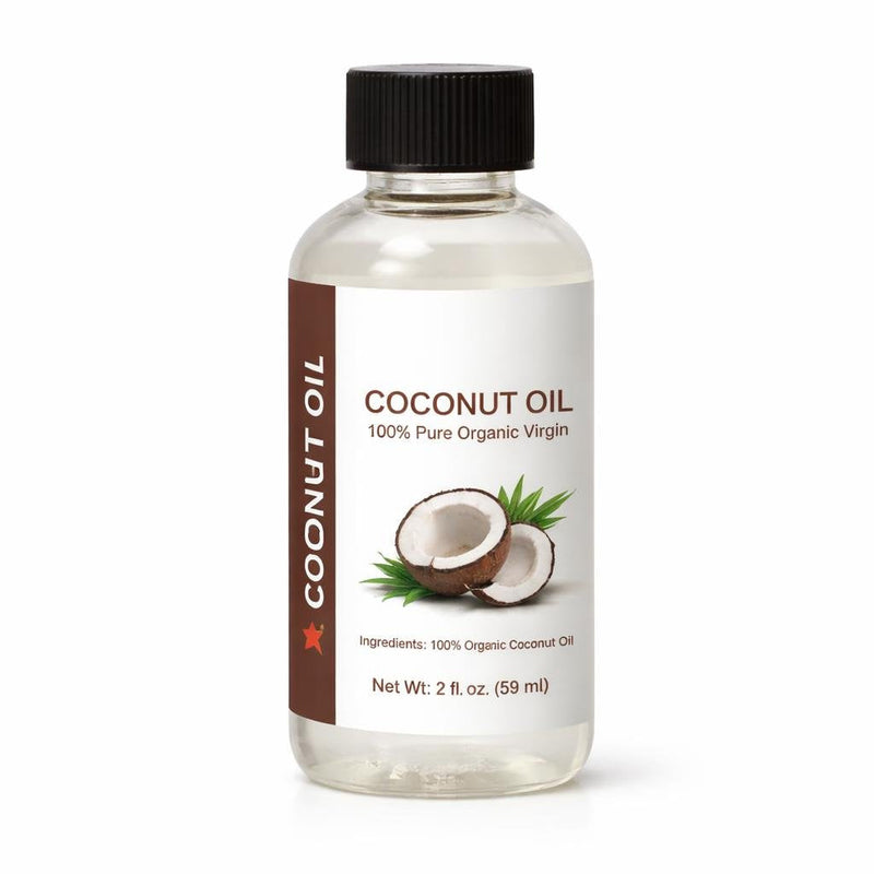 Coconut Oil, Pure and Natural (2 Ounces)