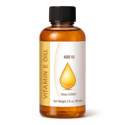 Vitamin E Oil 400 IU, Non GMO (2 Ounces)