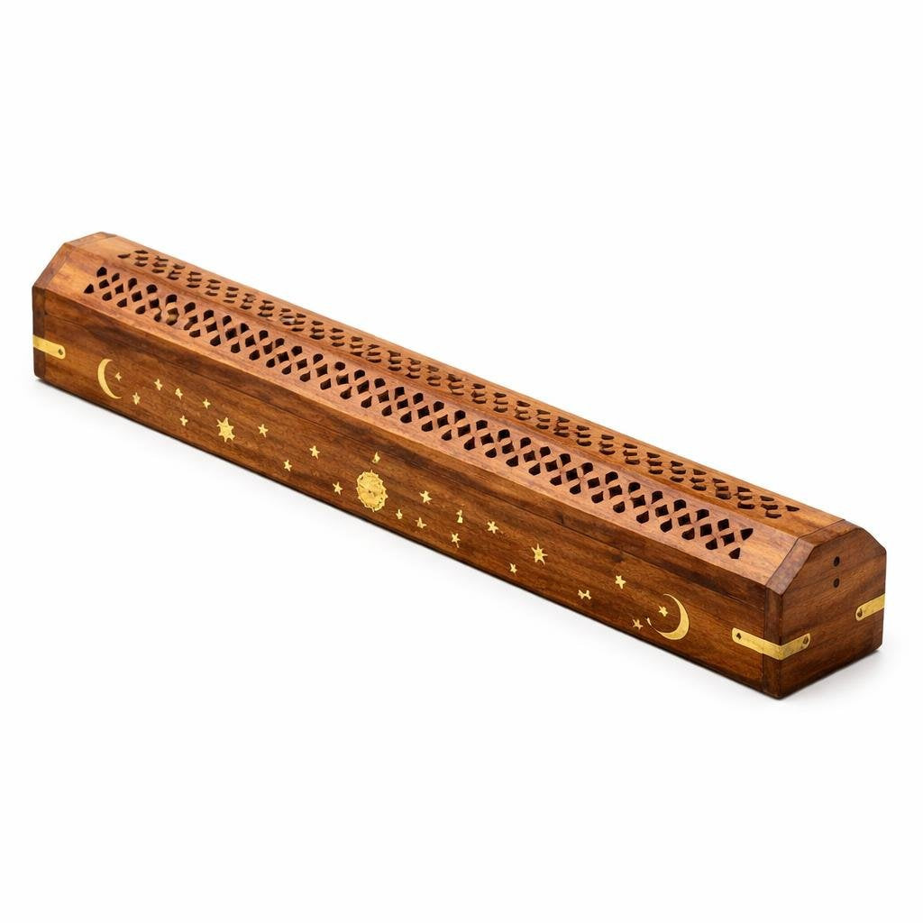 Hollow Coffin Incense Holder, 19 Inch (1.2 lb)