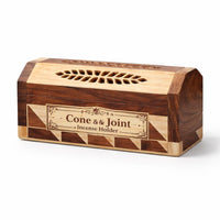 Cone and Joint Wood Incense Holder (0.5 lb)