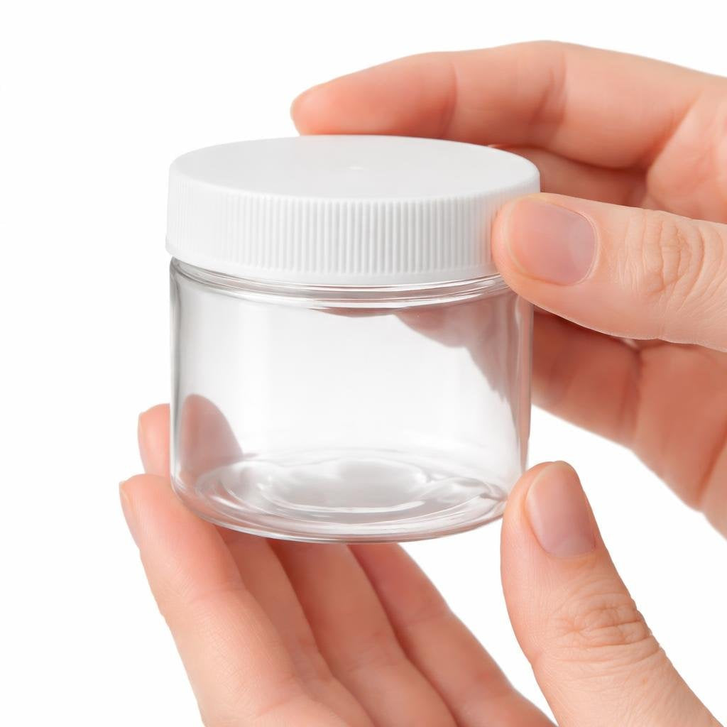 2 oz PET Plastic Jar with Lid (1 Dozen)