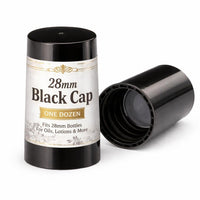 28mm Black Cap (1 Dozen)