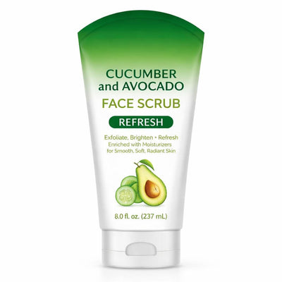 Facial Scrub, Cucumber and Avocado (8.0 oz)