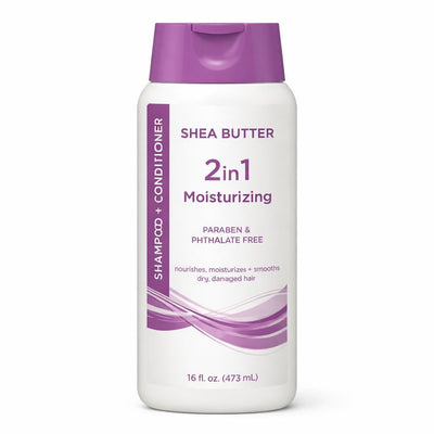 Shea Butter 2 in 1 Moisturizing Shampoo and Conditioner (16.0 oz)