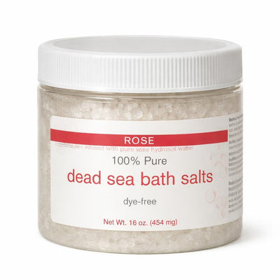 Rose Bath Salt, Dead Sea (1 Pound)