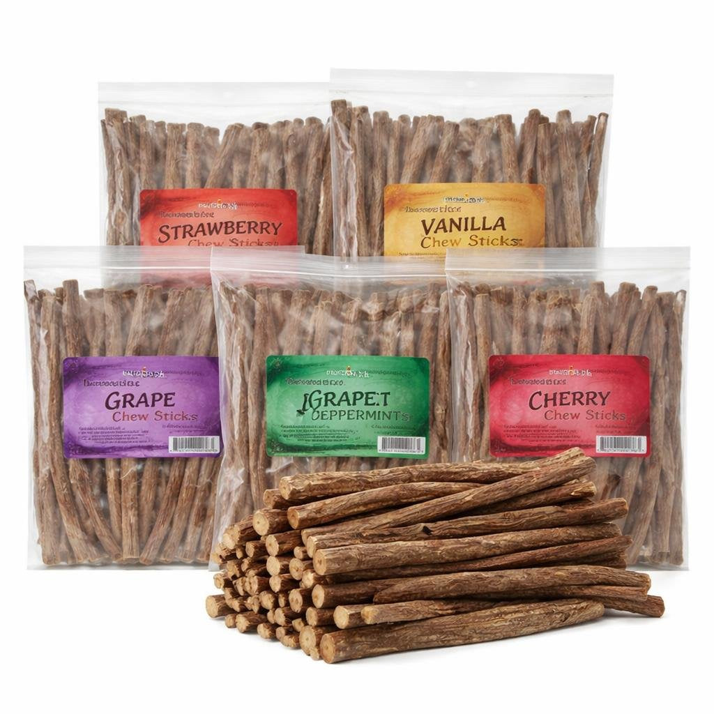 Licorice Root Chew Sticks, 5 Flavors (5 Pounds)