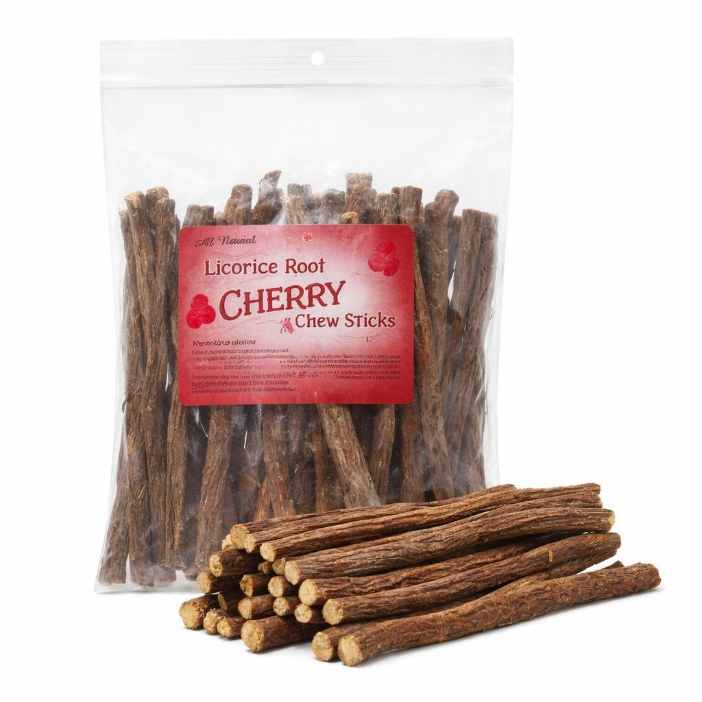 Cherry Licorice Root Chew Sticks (1 Pound)