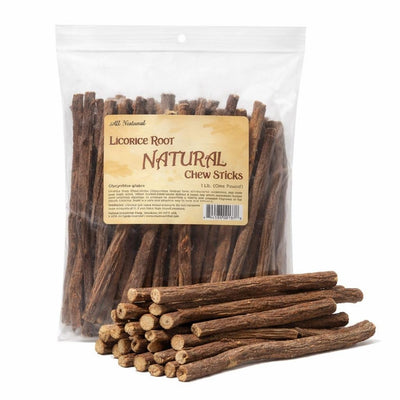 Licorice Root Chew Sticks, Natural (1 Pound)