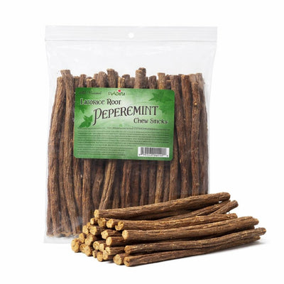 Licorice Root Chew Sticks, Peppermint (1 Pound)