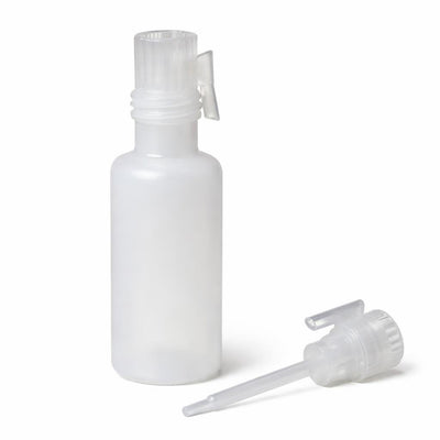 Small 3cc HDPE Plastic Bottles with Plugs (1 Dozen)