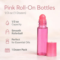Pink Roll, On Bottles, 1/3 oz (1 Dozen)