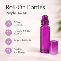 Roll, On Bottles, Purple, 1/3 oz (1 Dozen)
