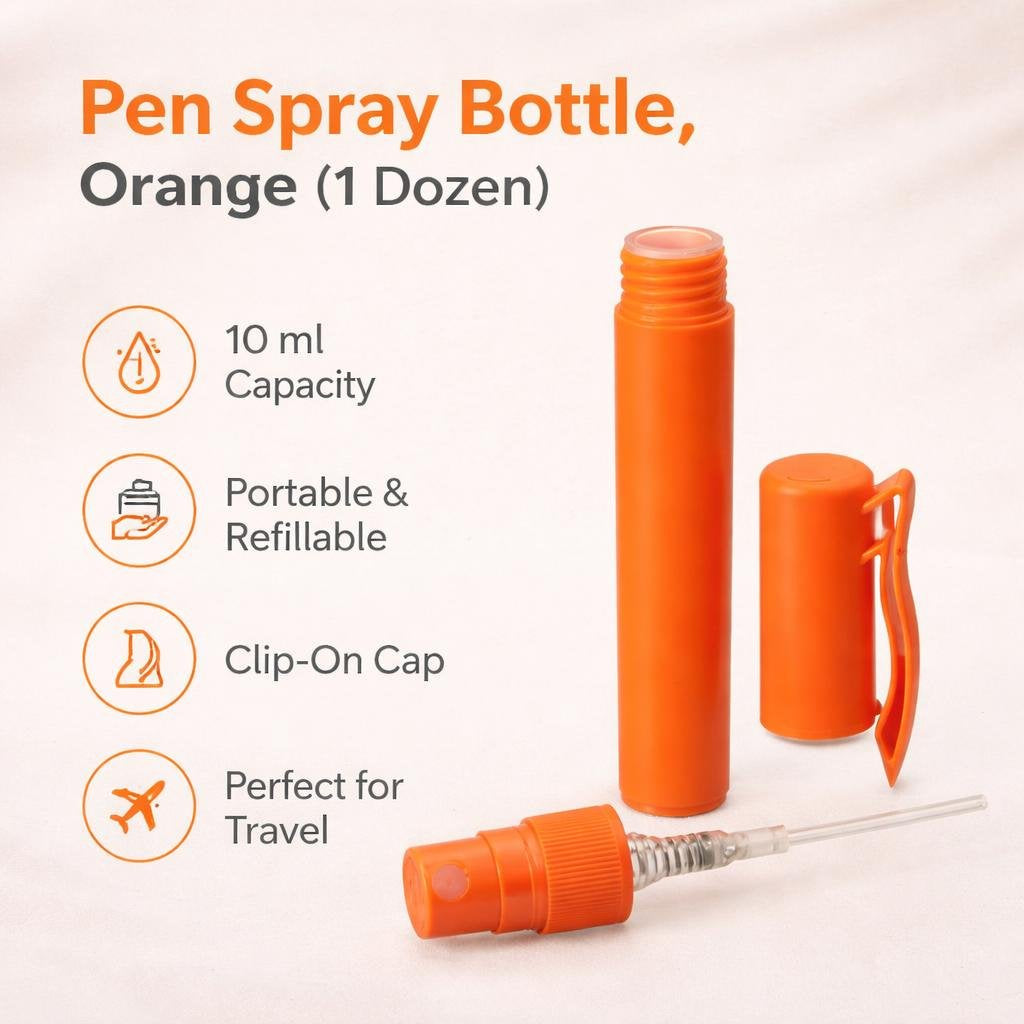 Pen Spray Bottle, Orange (1 Dozen)