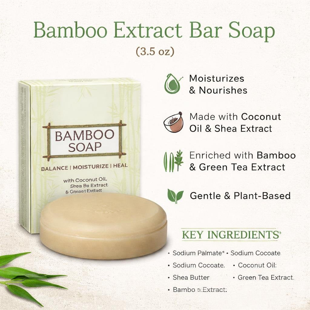 Bamboo Extract Bar Soap (3.5 oz)