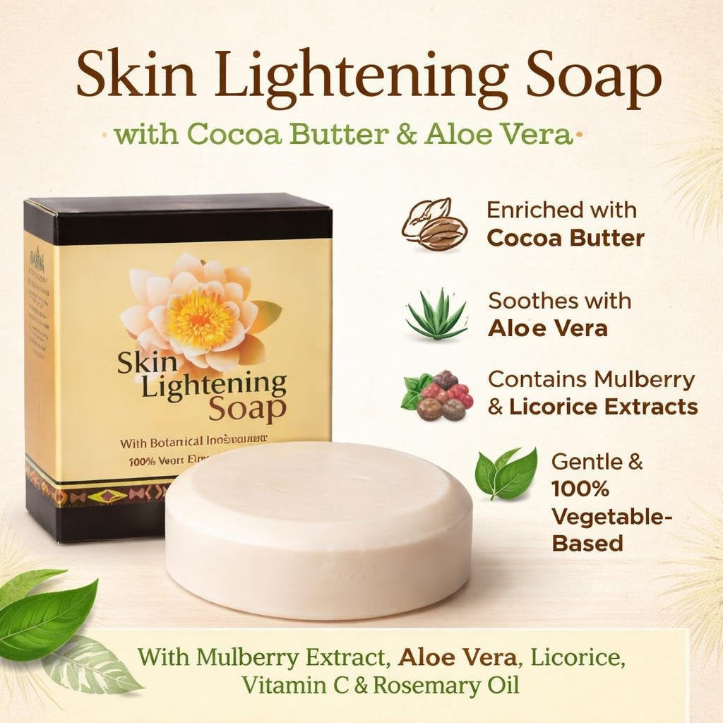 Skin Lightening Soap with Cocoa Butter and Aloe Vera (3.5 oz)