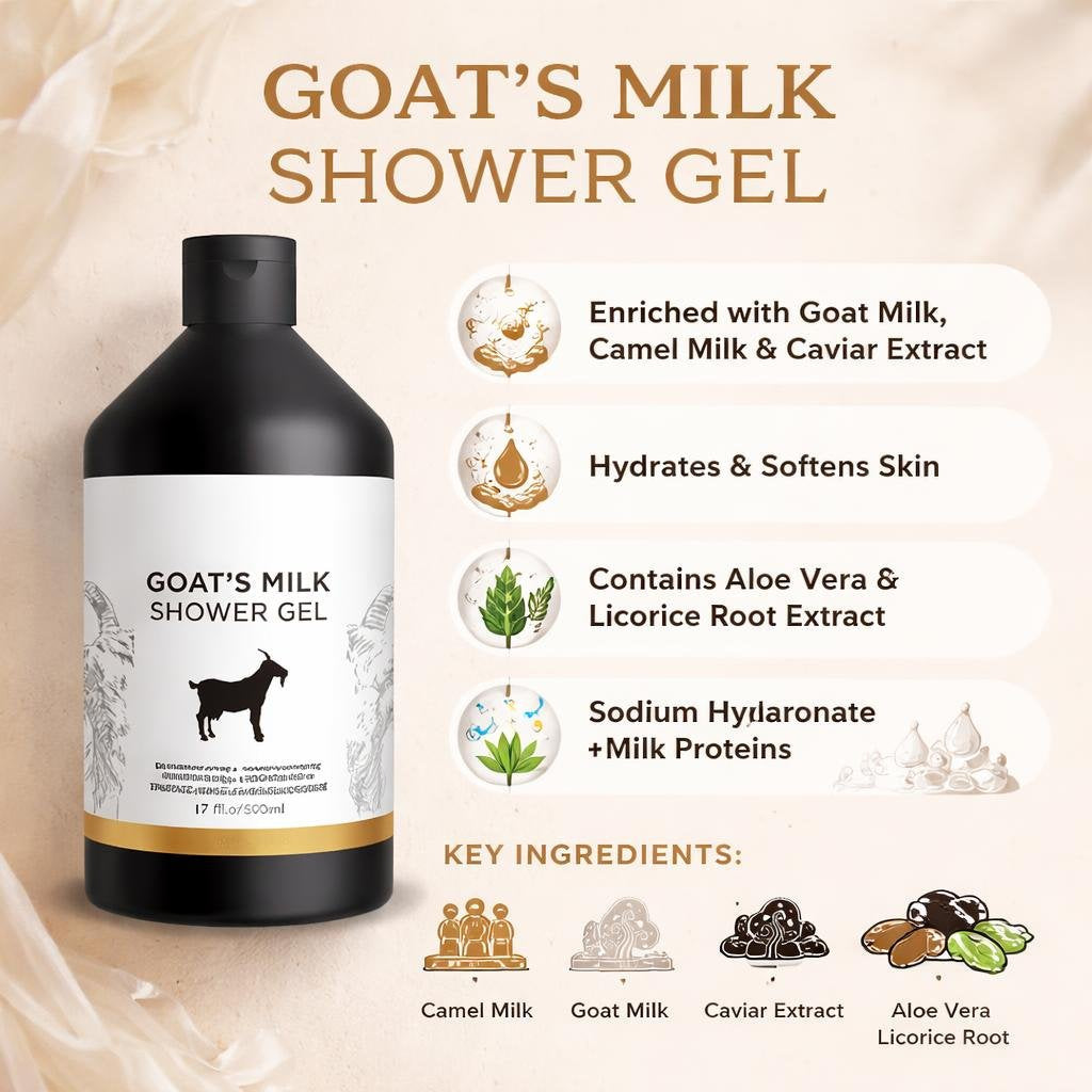 Goat's Milk Shower Gel (17.0 oz)