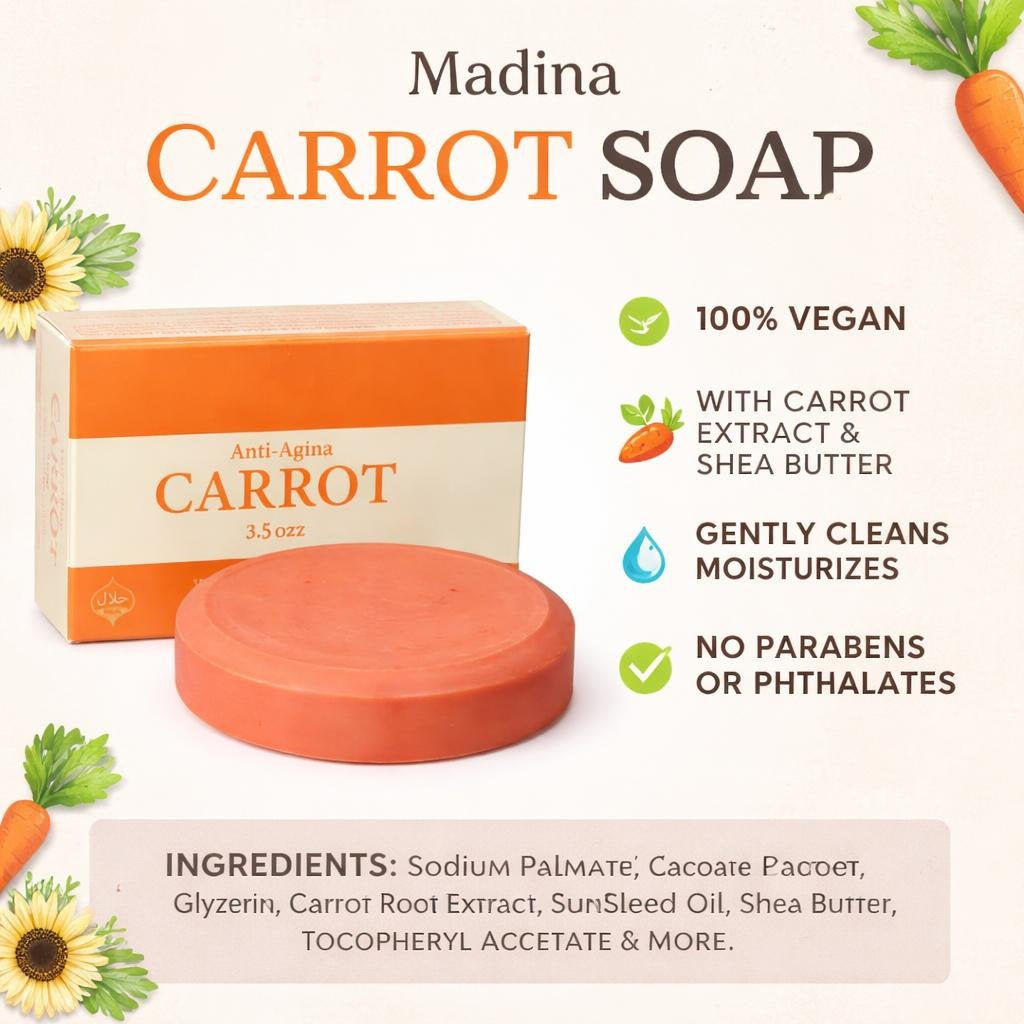 Madina Carrot Soap (3.5 oz)