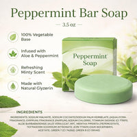 Peppermint Bar Soap (3.5 oz)