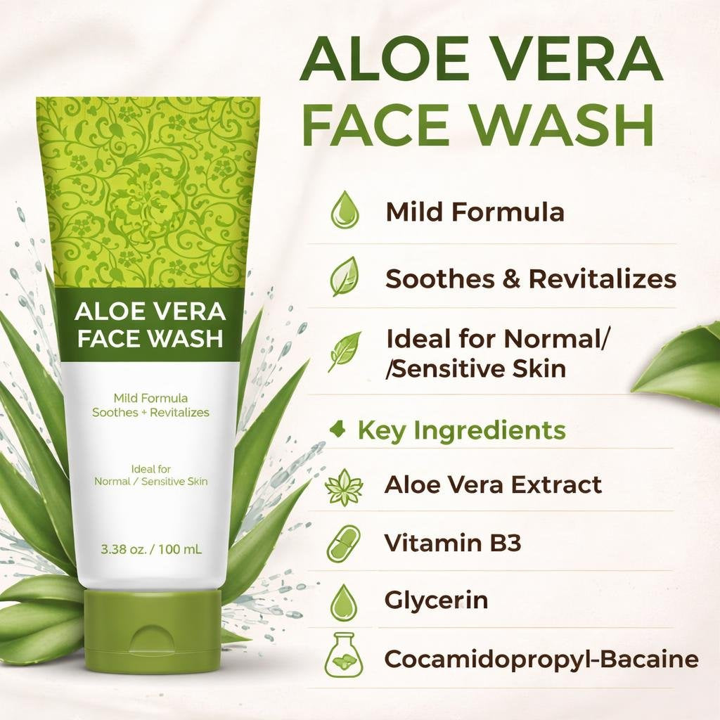 Aloe Vera Face Wash (5.0 oz)