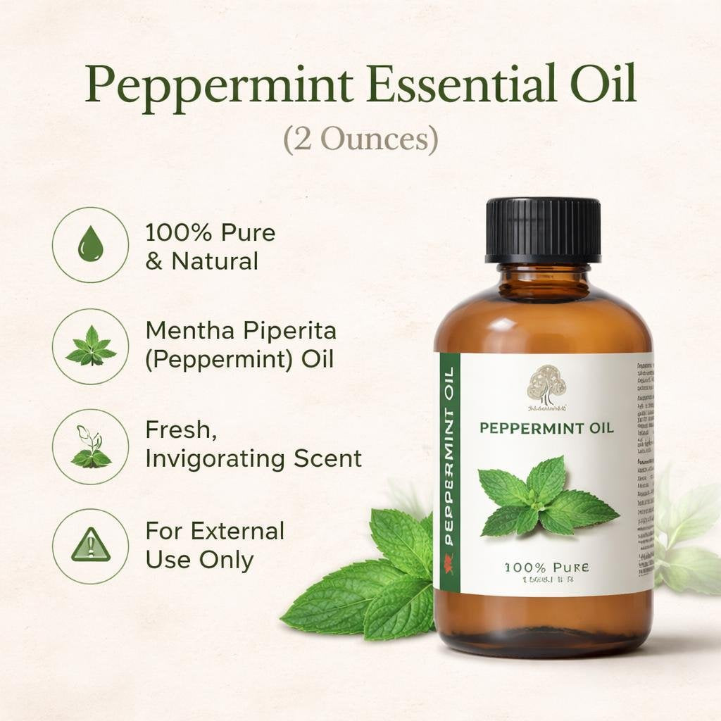 Peppermint Essential Oil (2 Ounces)